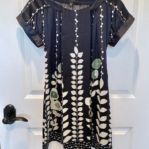 Ted Baker London | Navy Silk Mini Shift Dress (1)